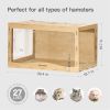 MEWOOFUN Large Hamster Cage Wooden Hamster for Syrian Hamster Without Accessorie